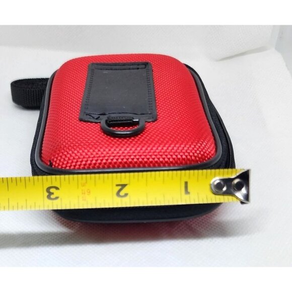 Durable Red Camera Bag/Wallet with Belt Clip and Hand Bracelet - Hard Shell - Picture 13 of 16